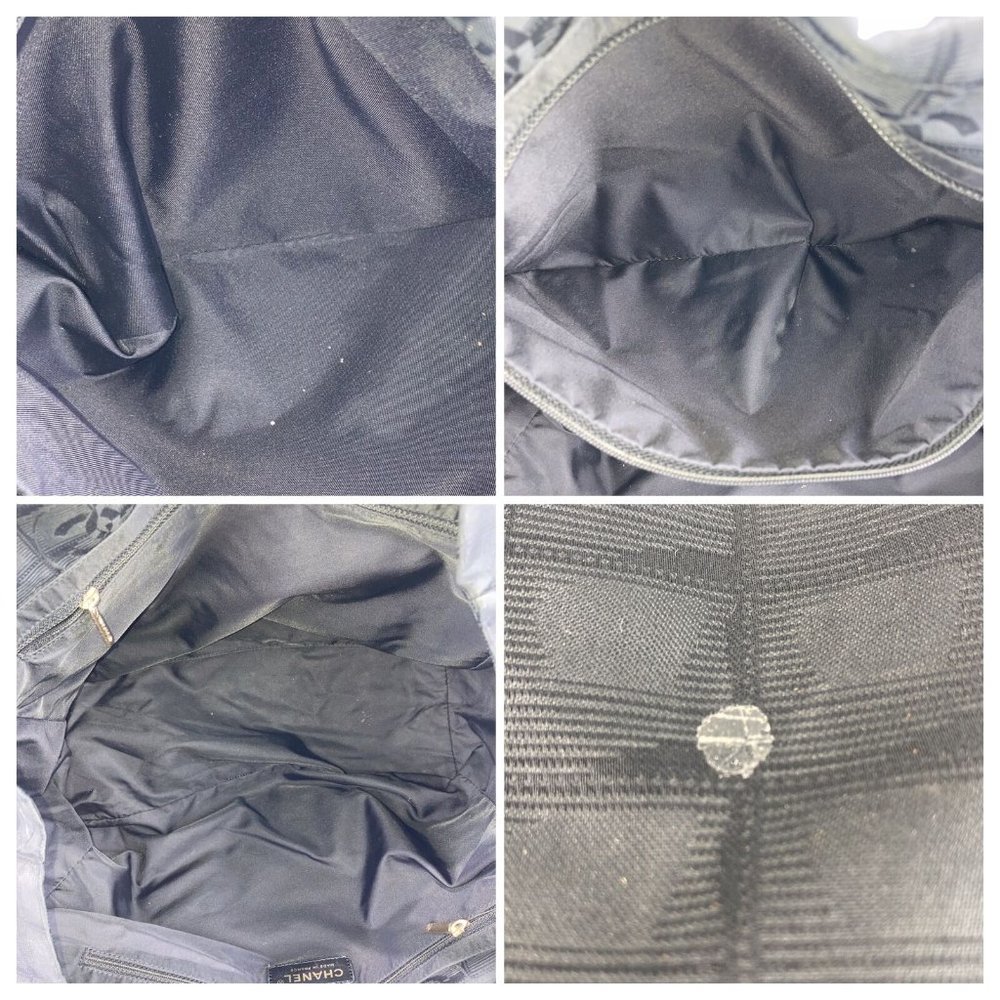 CHANEL BAG Travel LINE Black Nylon - Picture 9 of 11